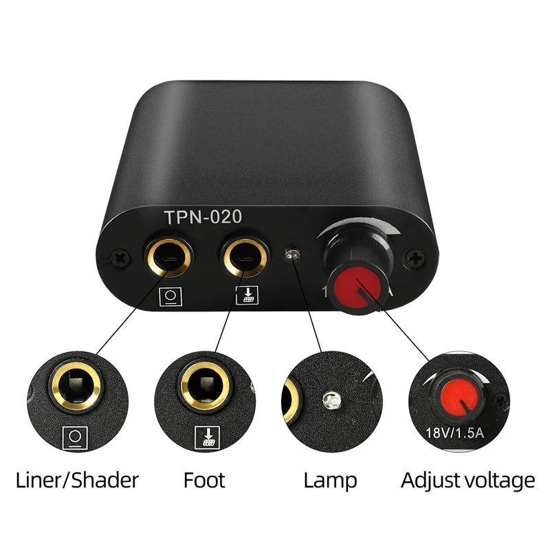 Premium Mini Tattoo Power Supply