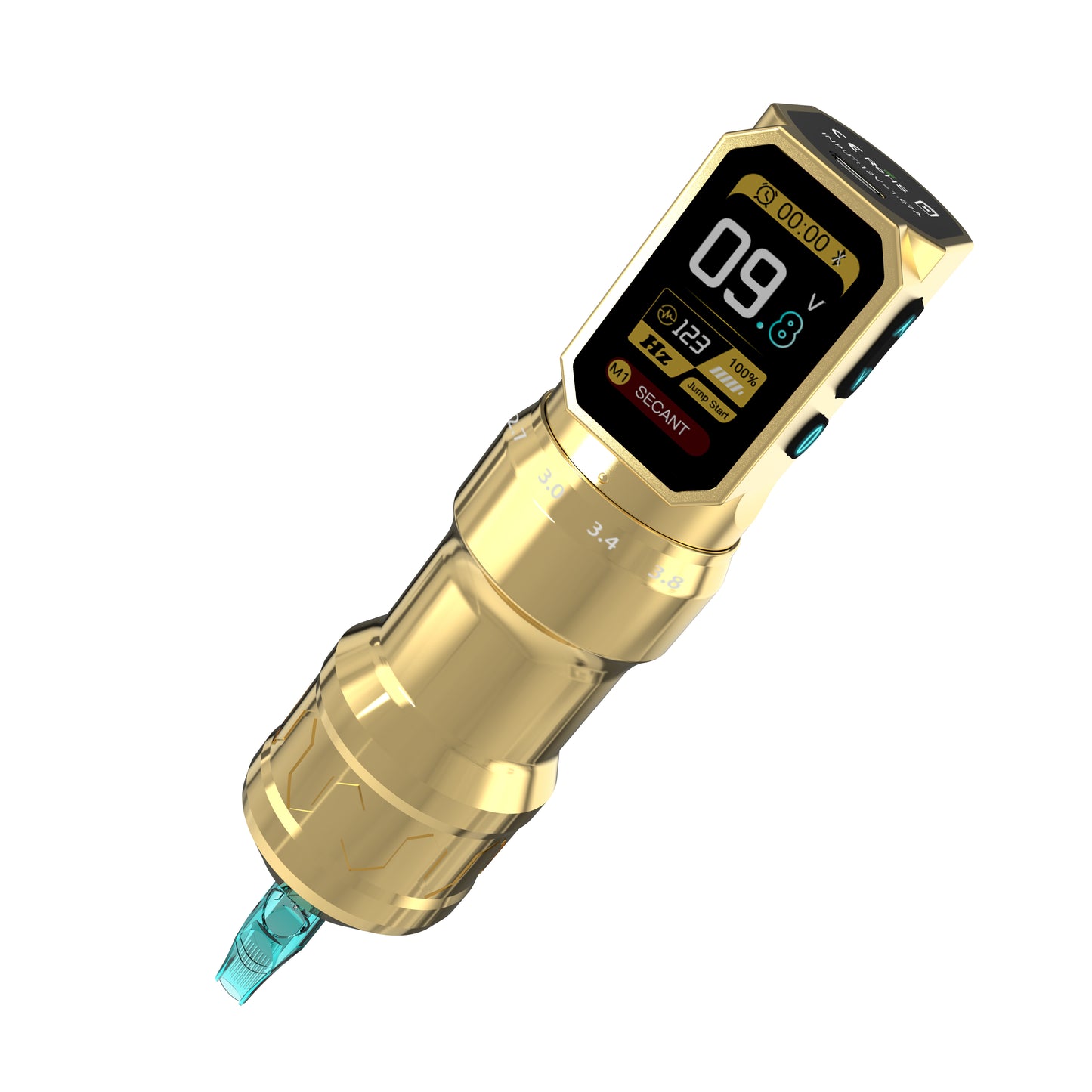 W1 PRO Tattoo Pen Wireles with Adjustable Stroke Tiger Tattoo Supply