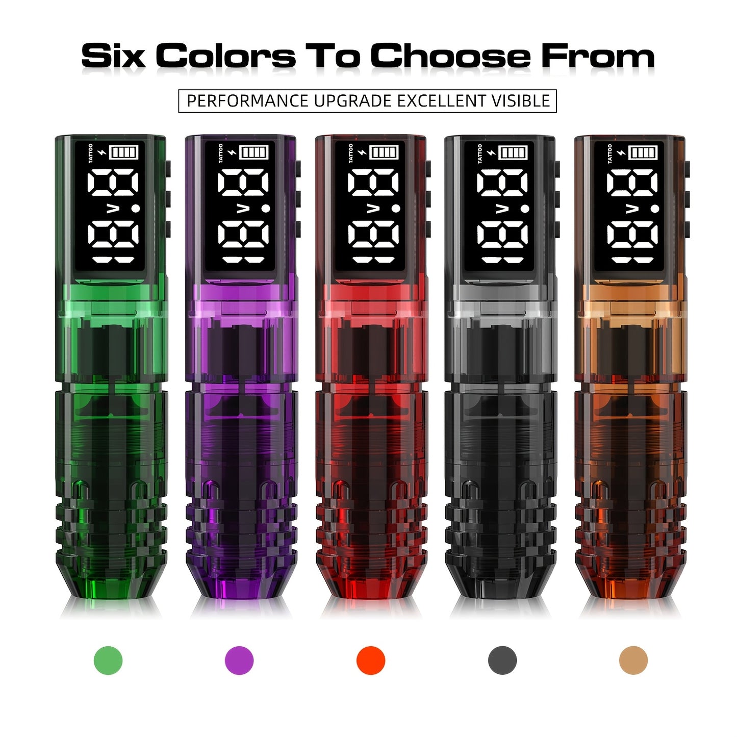 Wireless Tattoo Kit Adjustable Voltage Rotary Tattoo Pen Kit