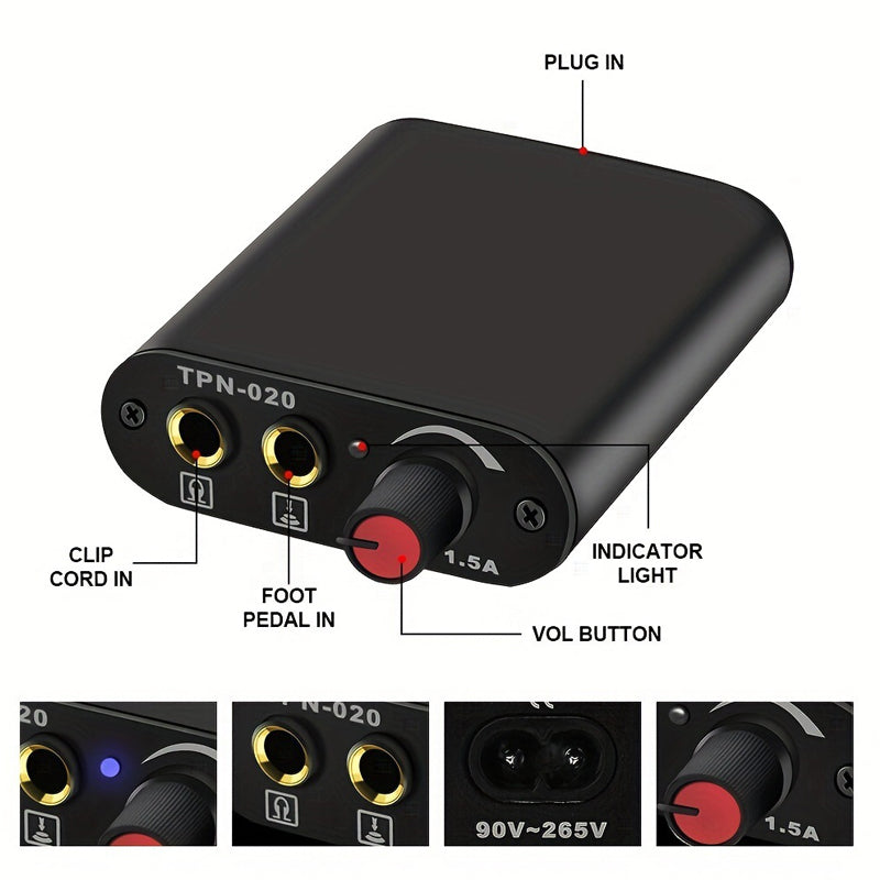 Premium Mini Tattoo Power Supply