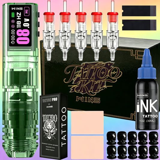 Wireless Tattoo Kit Rotary Pen for Beginner Tattoo Artists