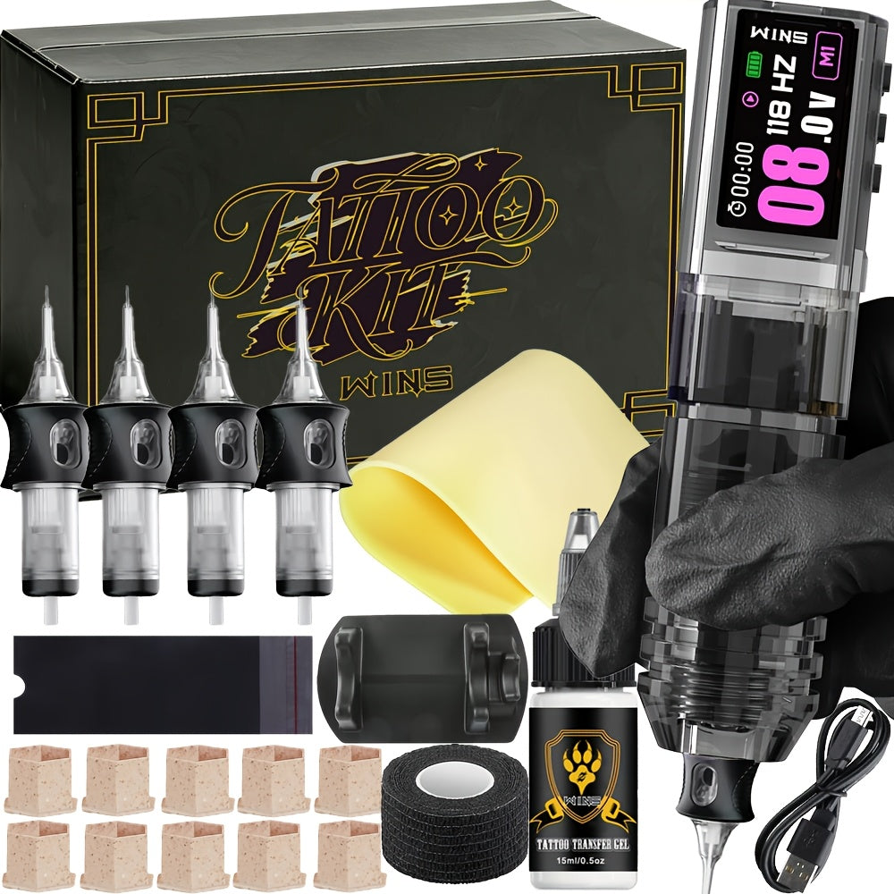 Wireless Tattoo Kit Rechargeable Cordless Tattoo Pen Set