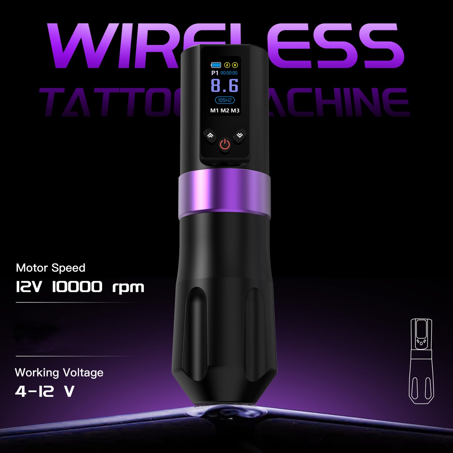 WINS 1500mAh Wireless Tattoo Pen