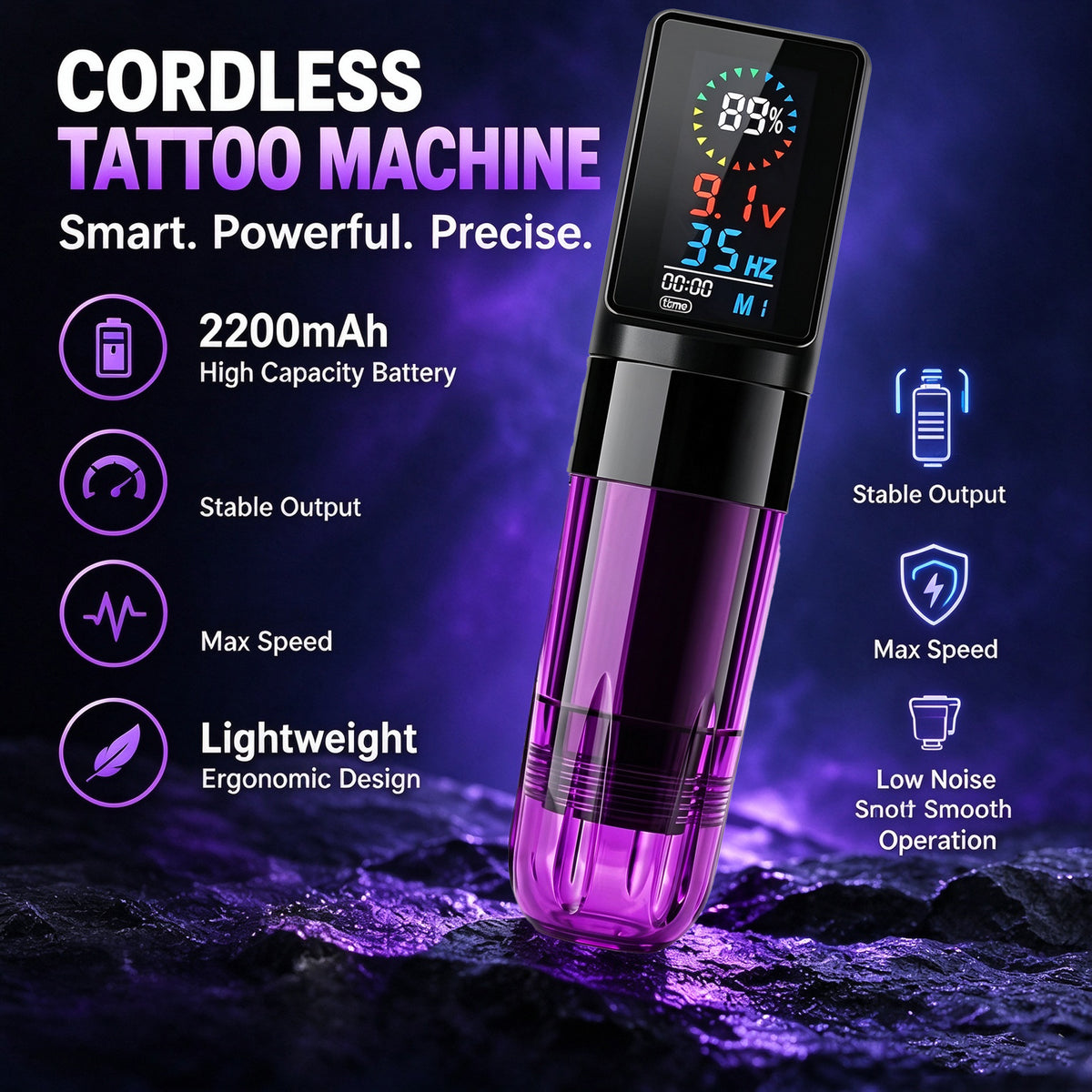 Wireless Tattoo Machine 2200mAh