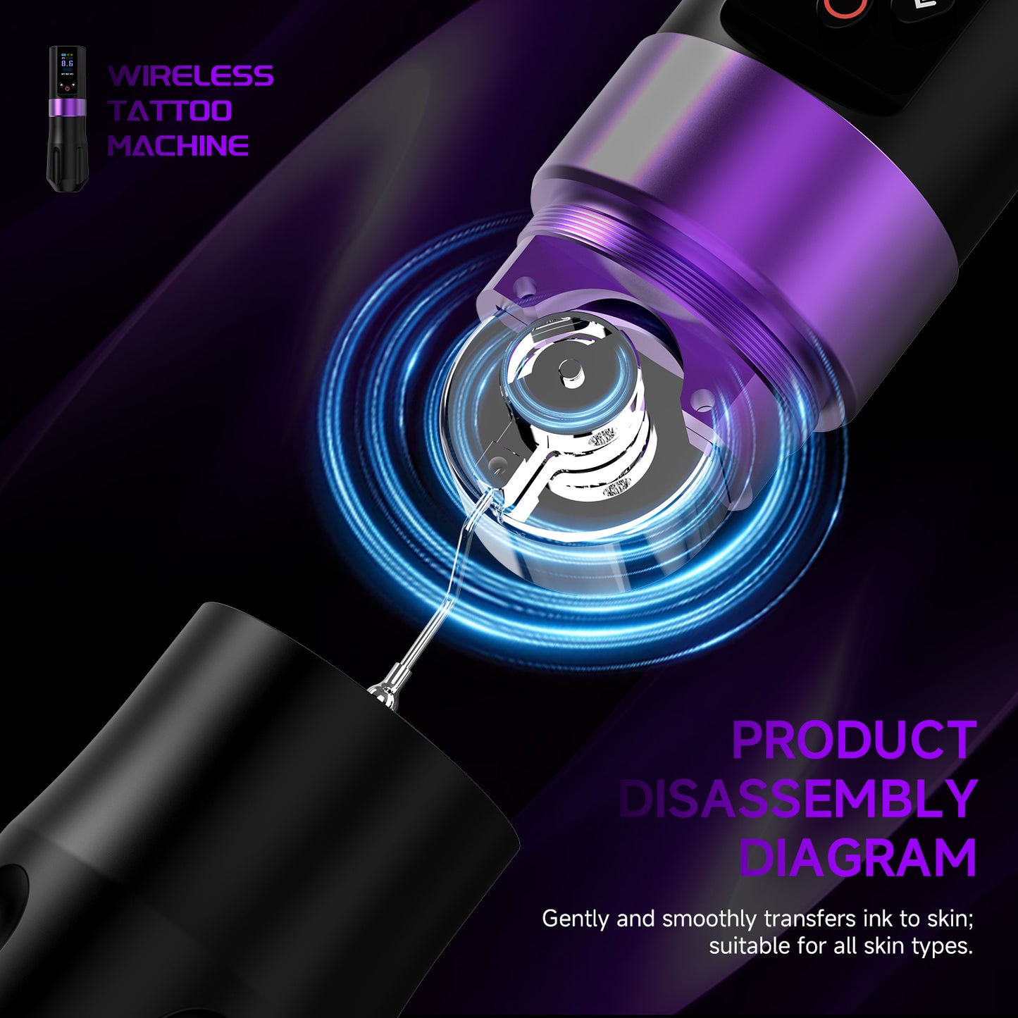 WINS 1500mAh Wireless Tattoo Pen