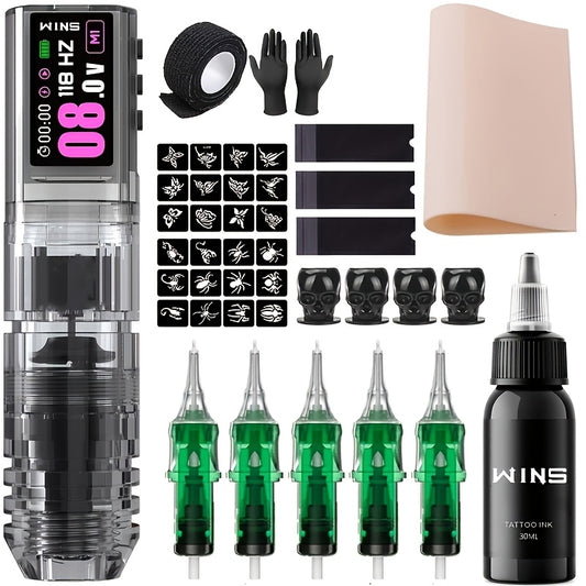 Wireless Tattoo Kit Professional Pen With Cartridge Needles