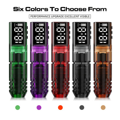 Wireless Tattoo Kit Adjustable Voltage Rotary Tattoo Pen Kit