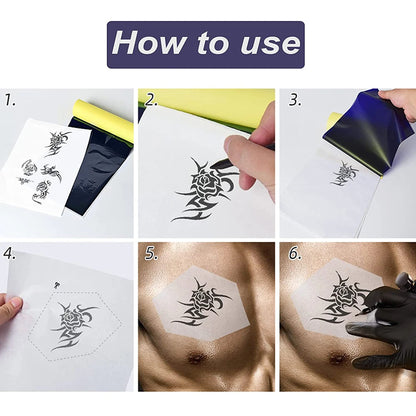 100pcs Tattoo Transfer Papers