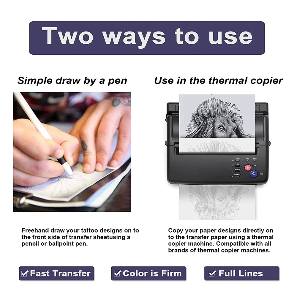 100pcs Tattoo Transfer Papers