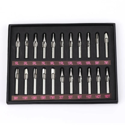Tattoo Tips 22pcs Full Set 304 Stainless Steel Set