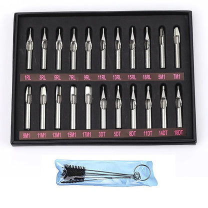 Tattoo Tips 22pcs Full Set 304 Stainless Steel Set