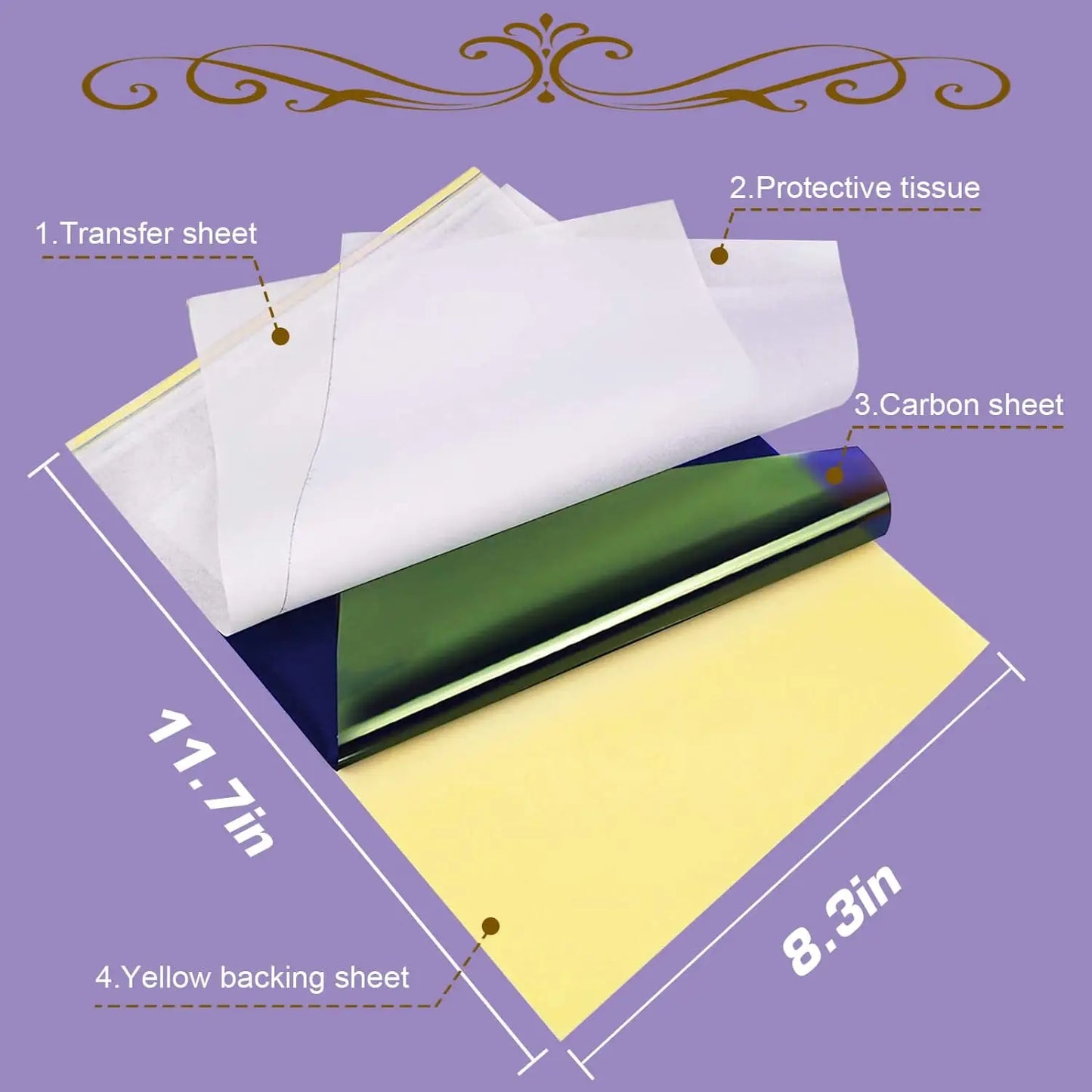 100pcs Tattoo Transfer Papers