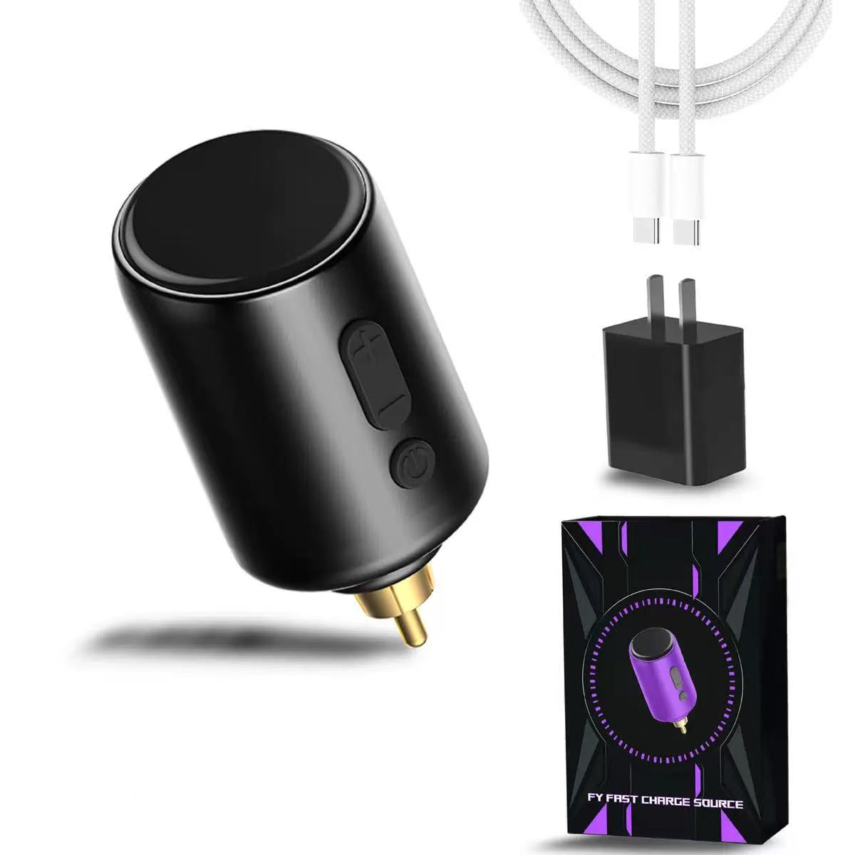 High-Capacity Wireless Tattoo Battery